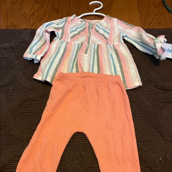 NWT🔖Carter's
Baby👶Girl👧Striped Linen Top & pants👖 Outfit Size 6 Months - Picture 7 of 8